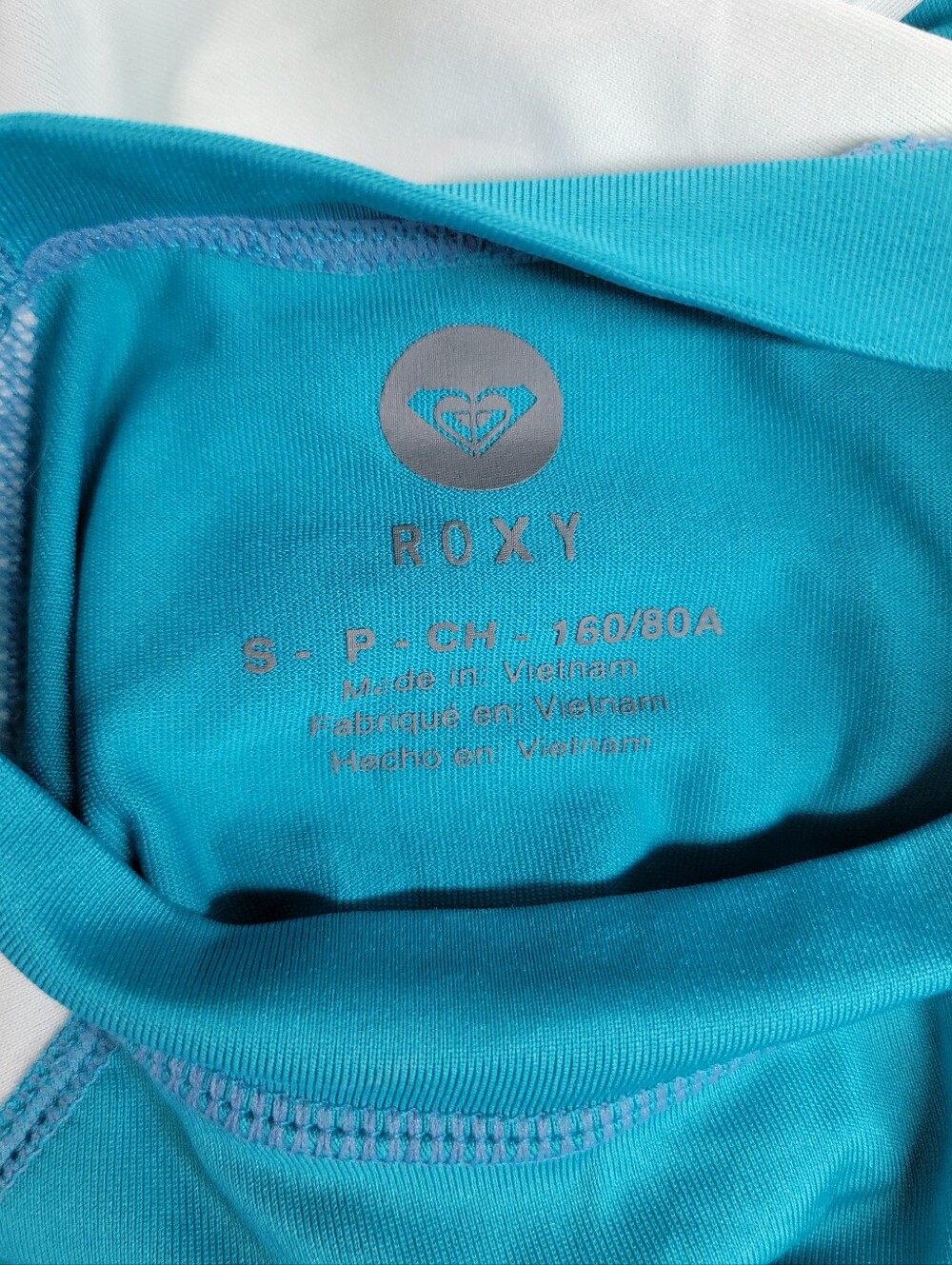 Roxy Sea Bound Rash Guard In Teal Mint - Picture 6 of 11